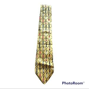 Sentinels Eric Holch Alynn Neckwear Lighthouses Silk Tie Vintage